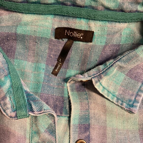 Nollie Soft Cotton Flannel Shirt ~ Size Large - Picture 3 of 3
